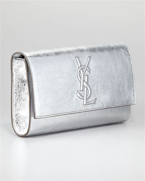 ysl silver clutch replica|YSL clutch price.